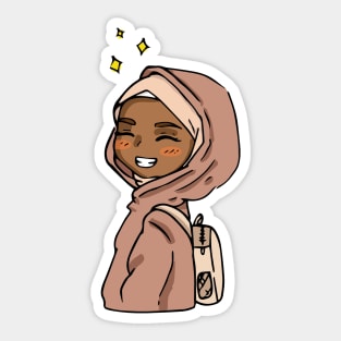 Cute Brownie girl Sticker